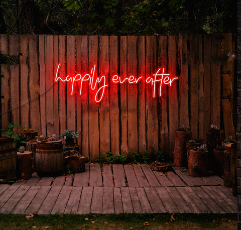 Happily Ever After LED Neon Sign