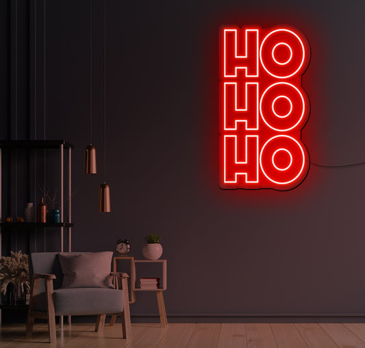 Ho Ho Ho Bold LED Neon Sign