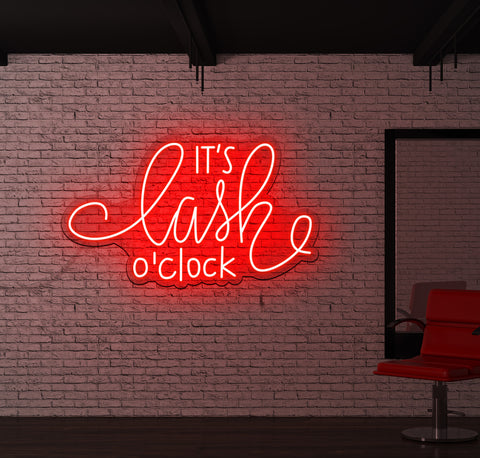 It's Lash O'Clock LED Neon Sign