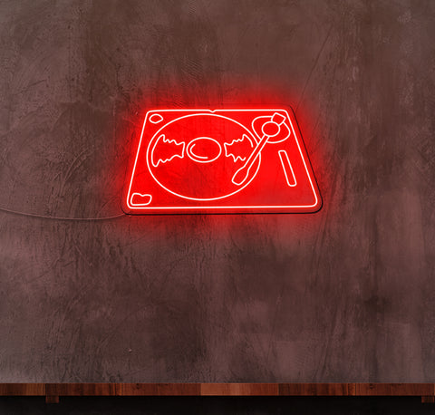 DJ Decks LED Neon Sign