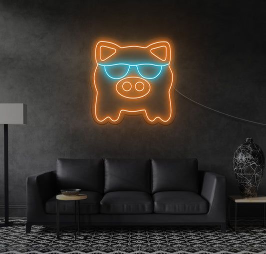 Cool Pig LED Neon Sign