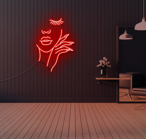 The Perfect Nails and Brows LED Neon Sign