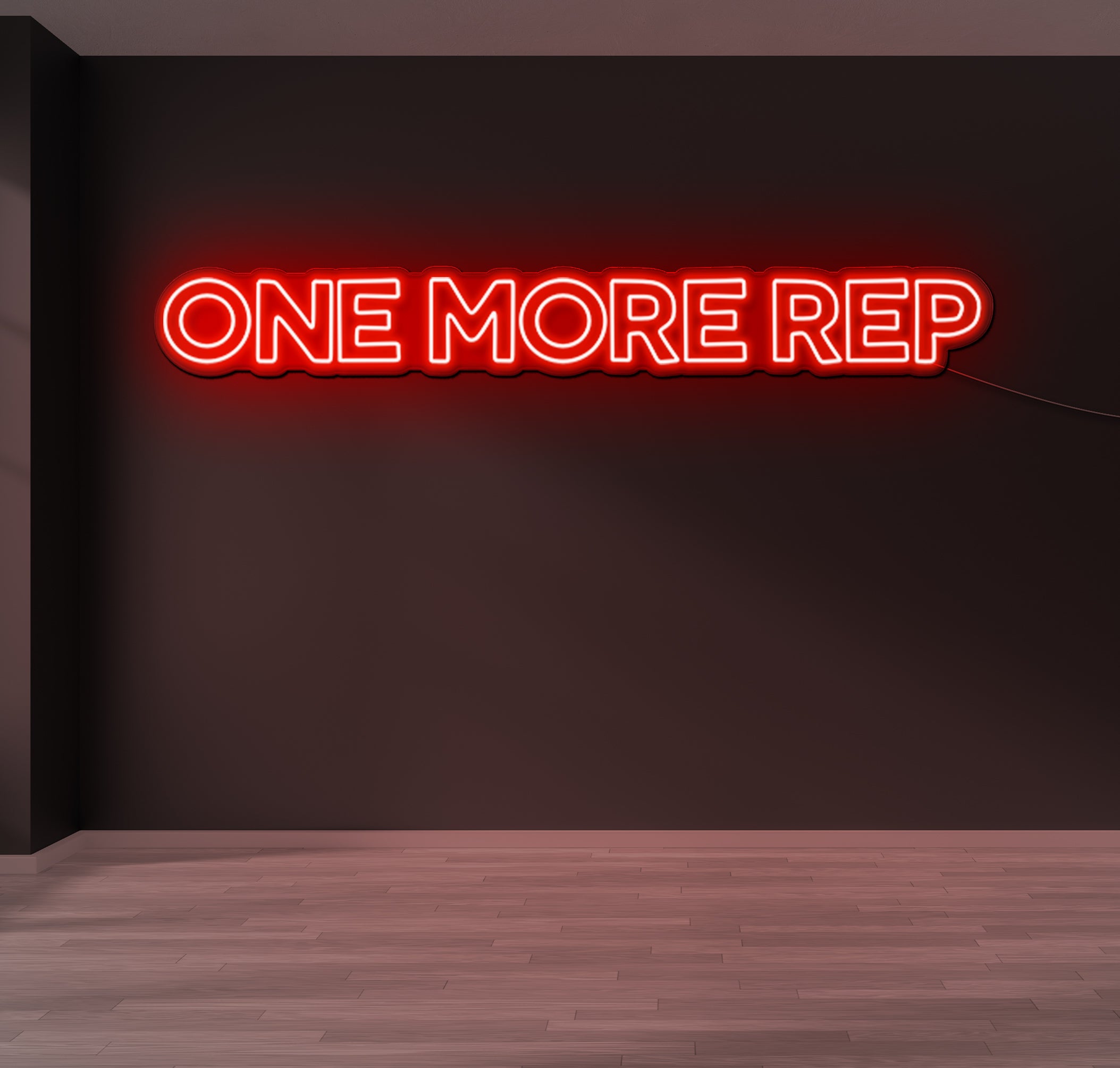 Rep Contact Sign One More Rep LED Neon Sign – The Neon Factory