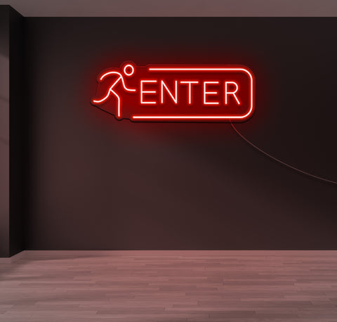 Enter Running Man LED Neon Sign