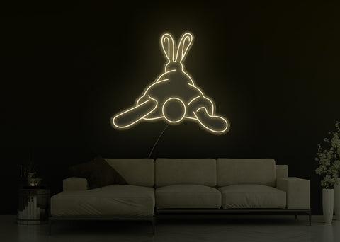 Squashy Bunny LED Neon Sign