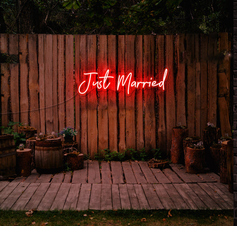 Just Married LED Neon Sign