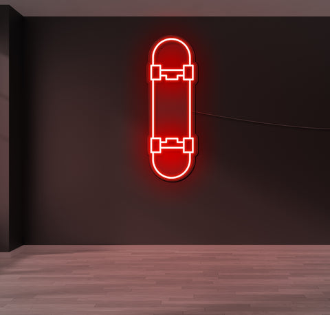 Skateboard LED Neon Sign