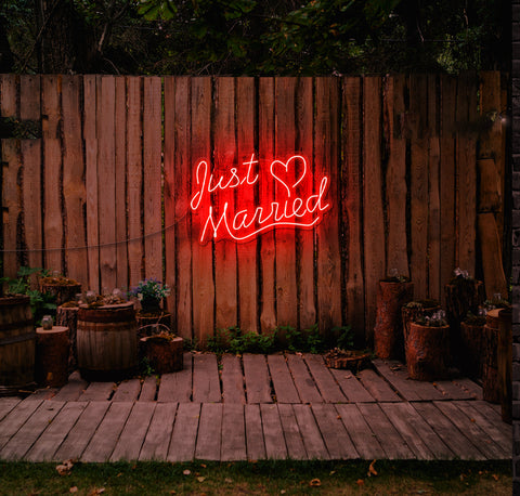 Just Married LED Neon Sign