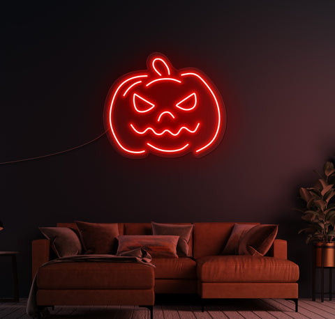 Simple Pumpkin LED Neon Sign