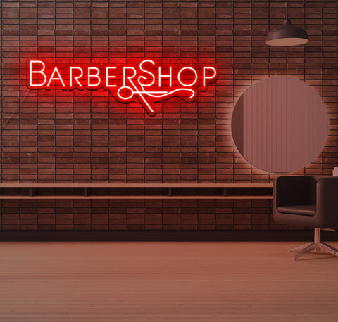 Simple Barbershop LED Neon Sign