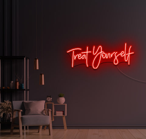 Treat Yourself LED Neon Sign