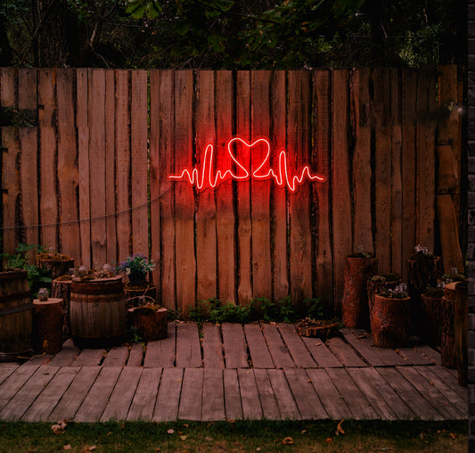 Pulsing Heart LED Neon Sign