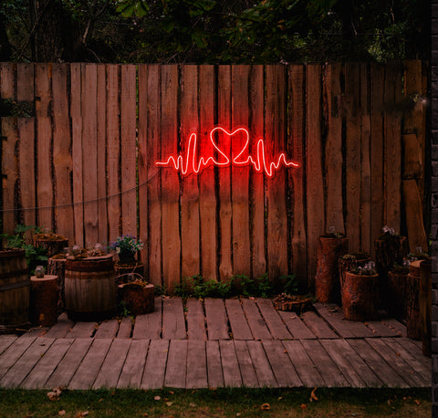 Pulsing Heart LED Neon Sign