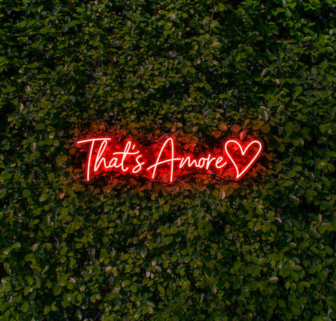 That's Amore (Heart) LED Neon Sign