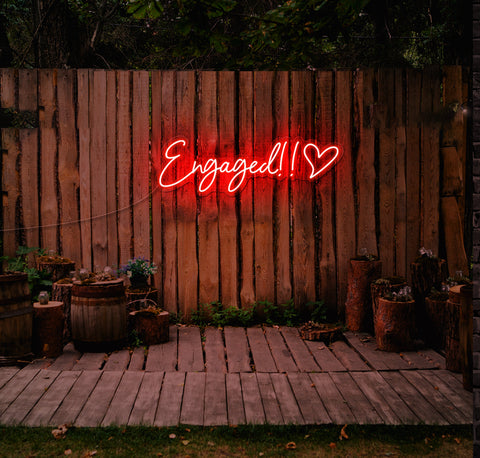 Engaged!! LED Neon Sign