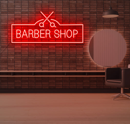 Barbershop LED Neon Sign