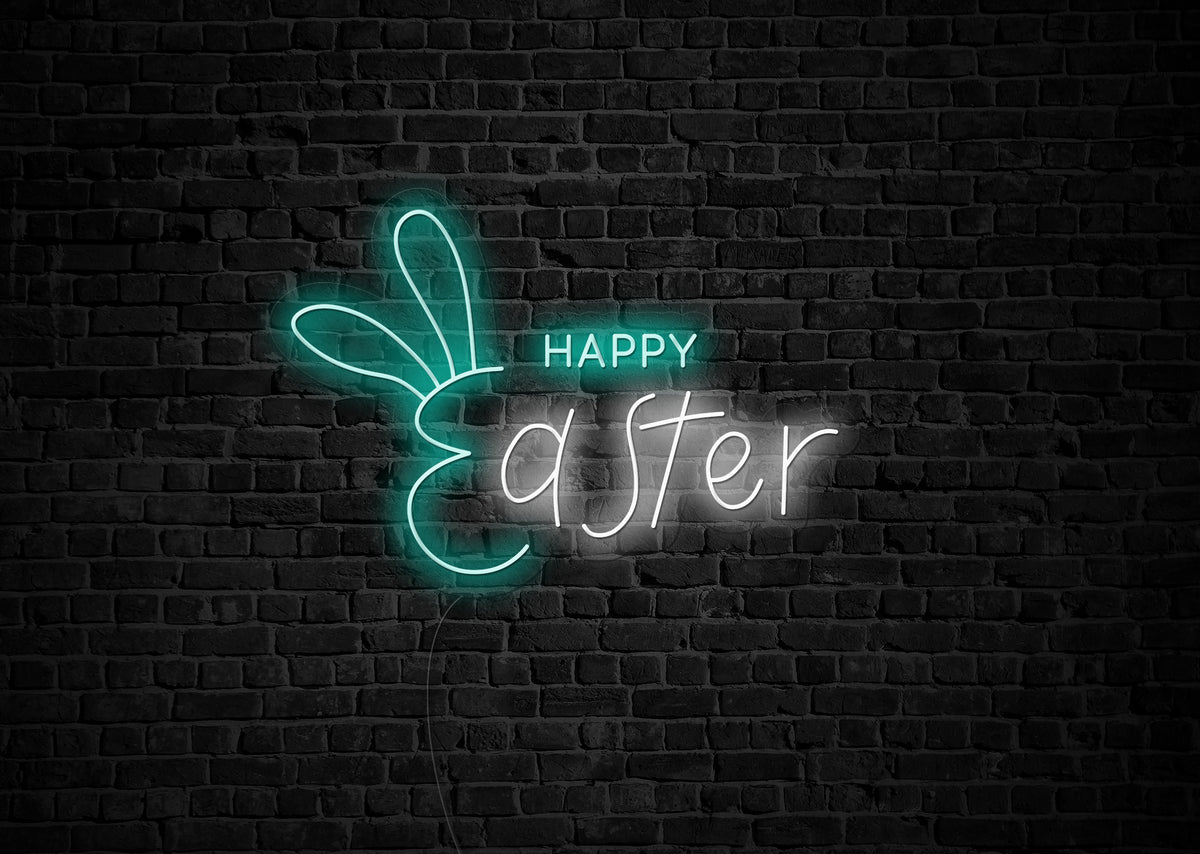 Happy Easter Kids LED Neon Sign