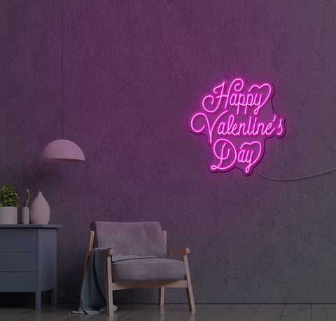 Happy Valentines Day LED Neon Sign