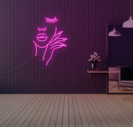 The Perfect Nails and Brows LED Neon Sign