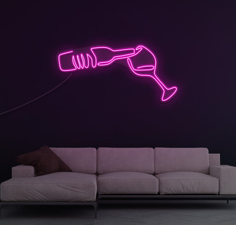 Fill My Glass LED Neon Sign