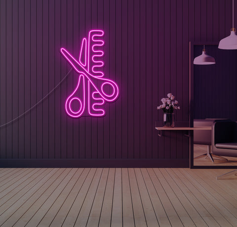 Scissors LED Neon Sign