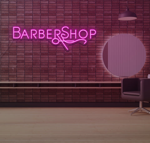 Simple Barbershop LED Neon Sign