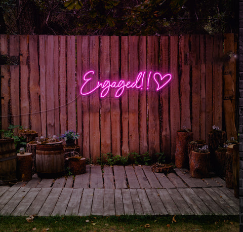 Engaged!! LED Neon Sign