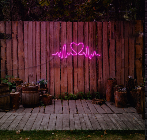 Pulsing Heart LED Neon Sign