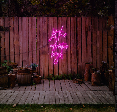 Let The Adventure Begin LED Neon Sign