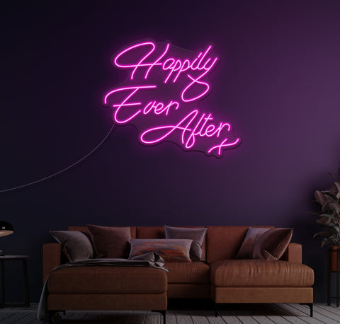 Happily Ever After LED Neon Sign