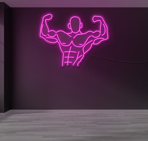 Strong Man LED Neon Sign