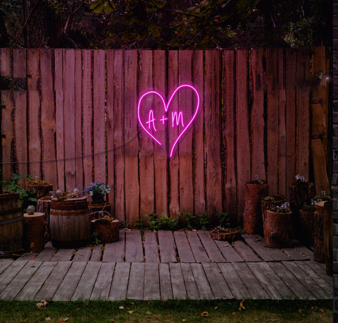 Initials LED Neon Sign
