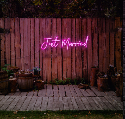 Just Married LED Neon Sign