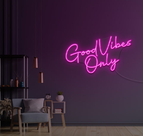Good Vibes Only LED Neon Sign