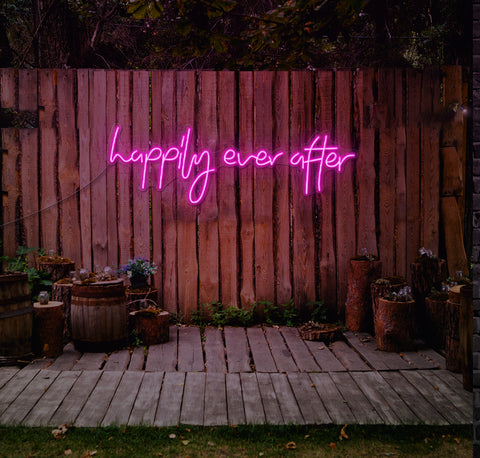 Happily Ever After LED Neon Sign