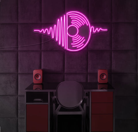 Spinning Vinyl LED Neon Sign