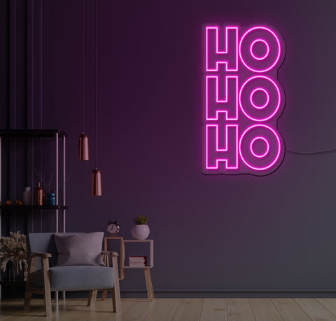 Ho Ho Ho Bold LED Neon Sign