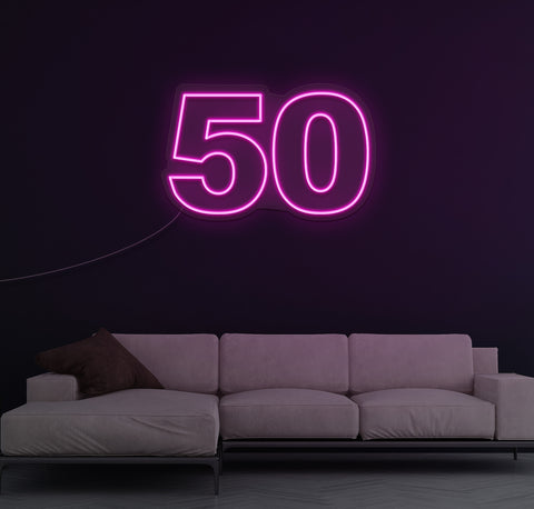 50 LED Neon Sign