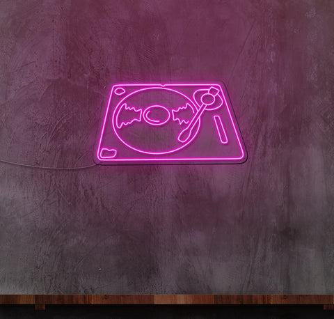 DJ Decks LED Neon Sign