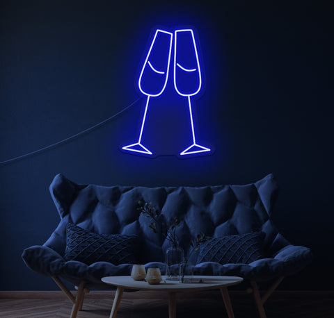 Champagne LED Neon Sign