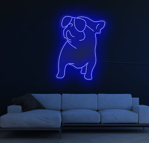 Cool Bulldog LED Neon Sign