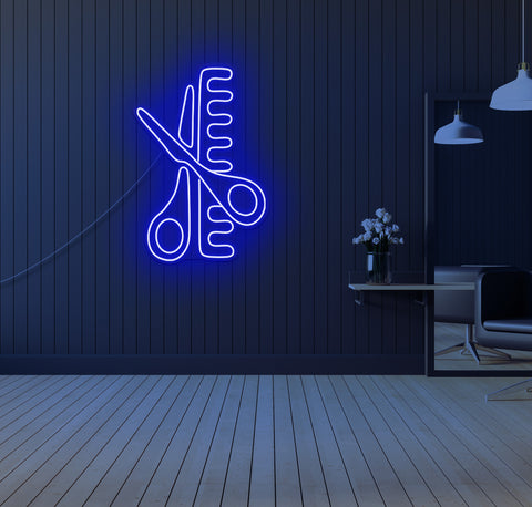 Scissors LED Neon Sign