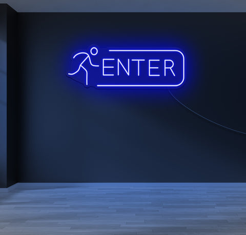 Enter Running Man LED Neon Sign