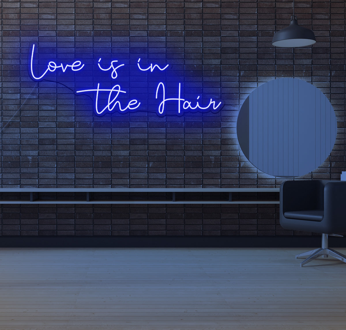 Love is in The Hair LED Neon Sign