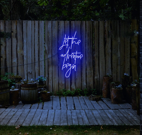 Let The Adventure Begin LED Neon Sign