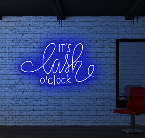 It's Lash O'Clock LED Neon Sign