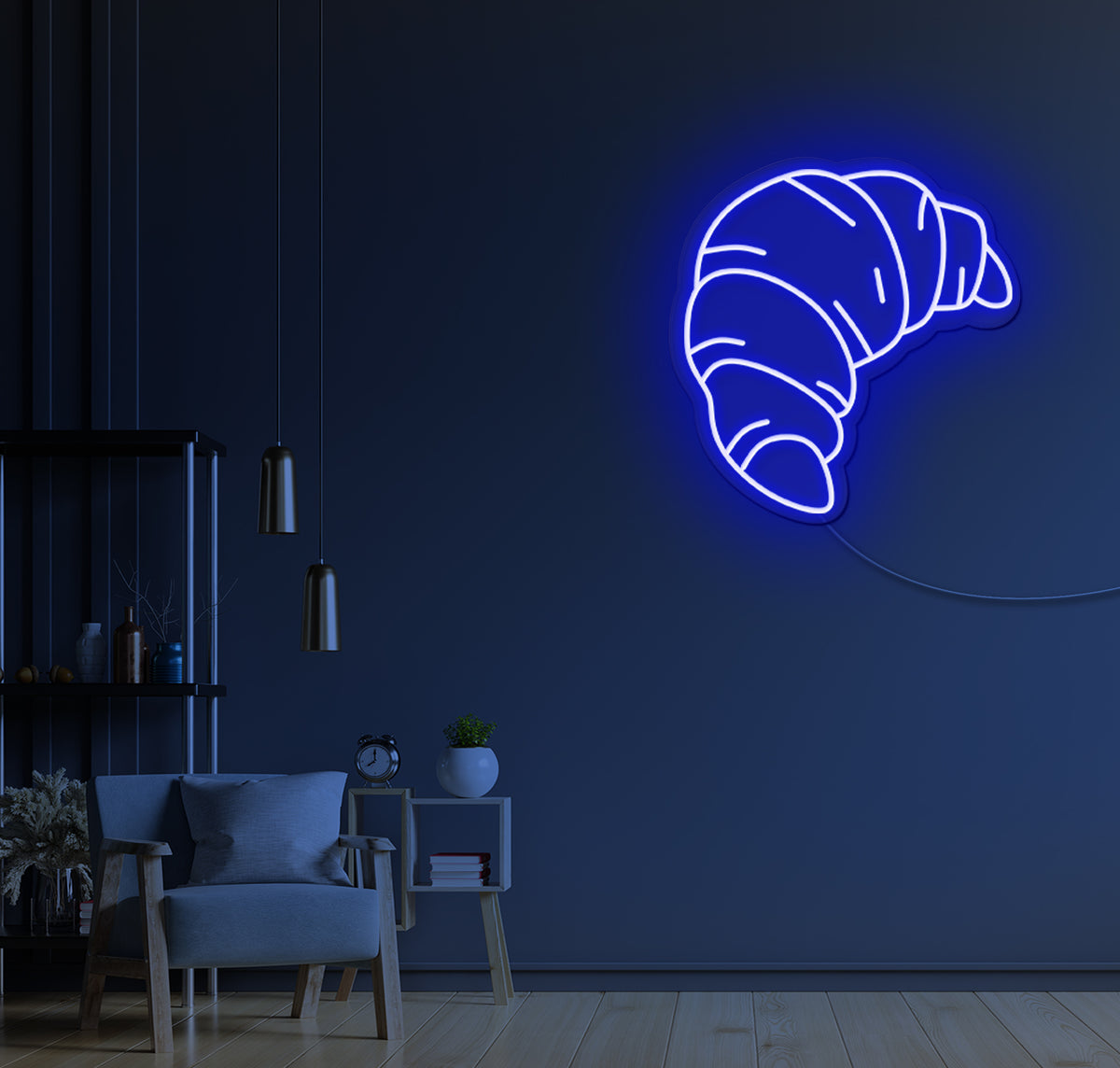 Croissant LED Neon Sign