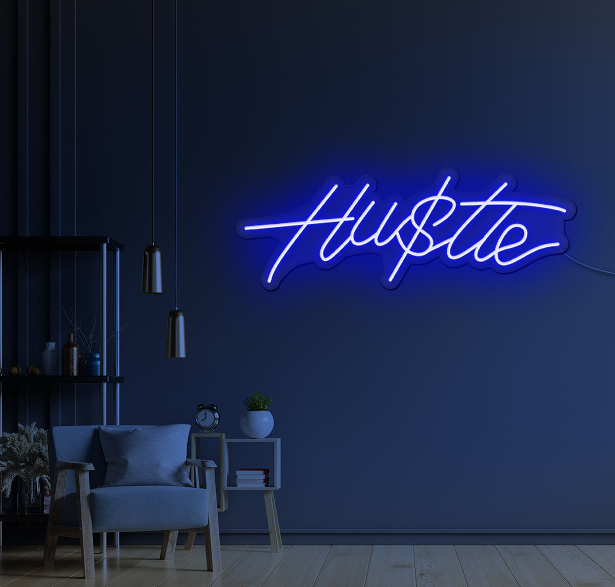 Hustle LED Neon Sign