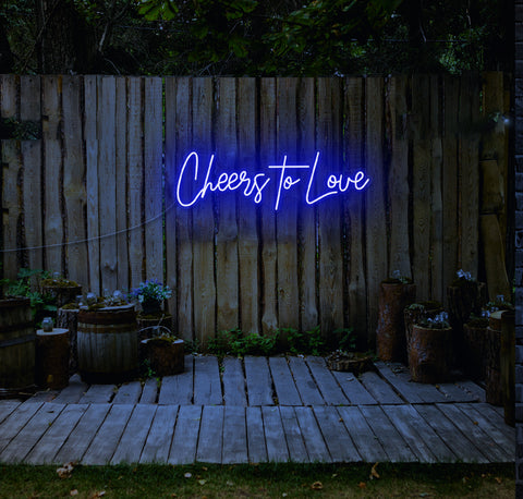 Cheers To Love LED Neon Sign