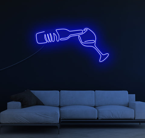 Fill My Glass LED Neon Sign
